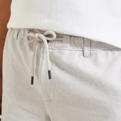 Best Effen bermuda in katoen en linnen Bermuda