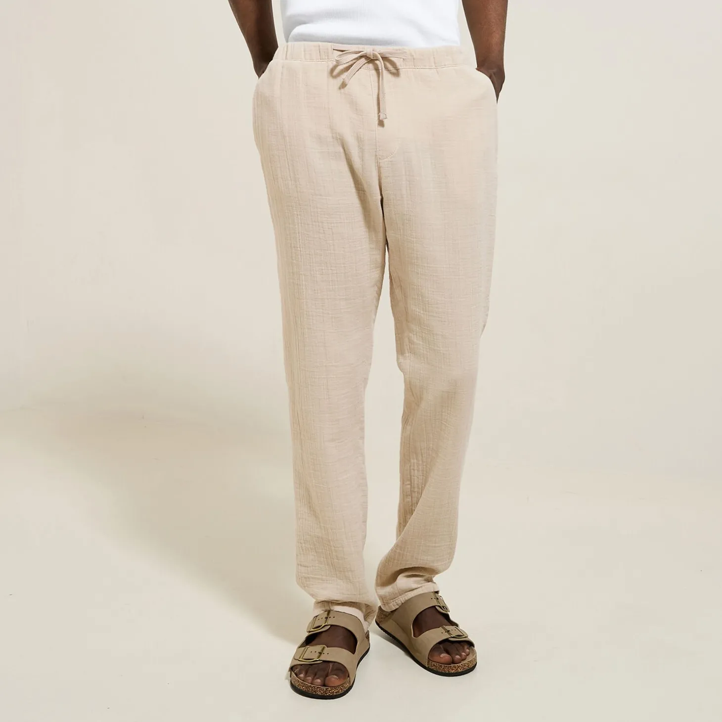 Discount Effen broek in katoengaas Broek Chino|Broek