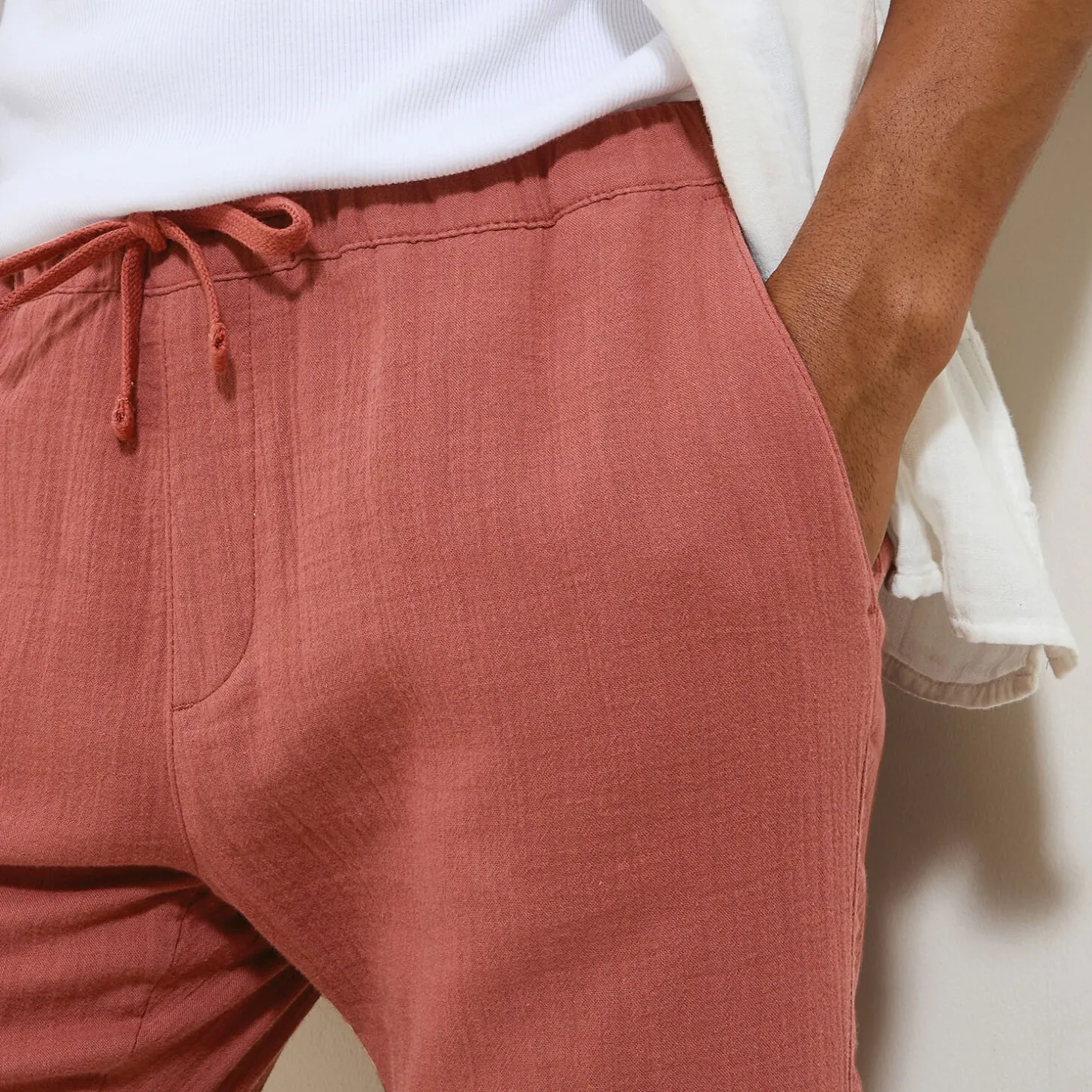 Store Effen broek in katoengaas Broek Chino|Broek