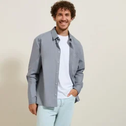 Clearance Effen katoenen overhemd Formele Overhemden|Overhemd