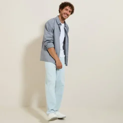 Clearance Effen katoenen overhemd Formele Overhemden|Overhemd