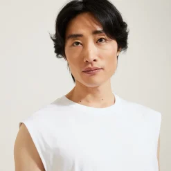 New Effen mouwloos hemdje met ronde hals in katoen T-shirt