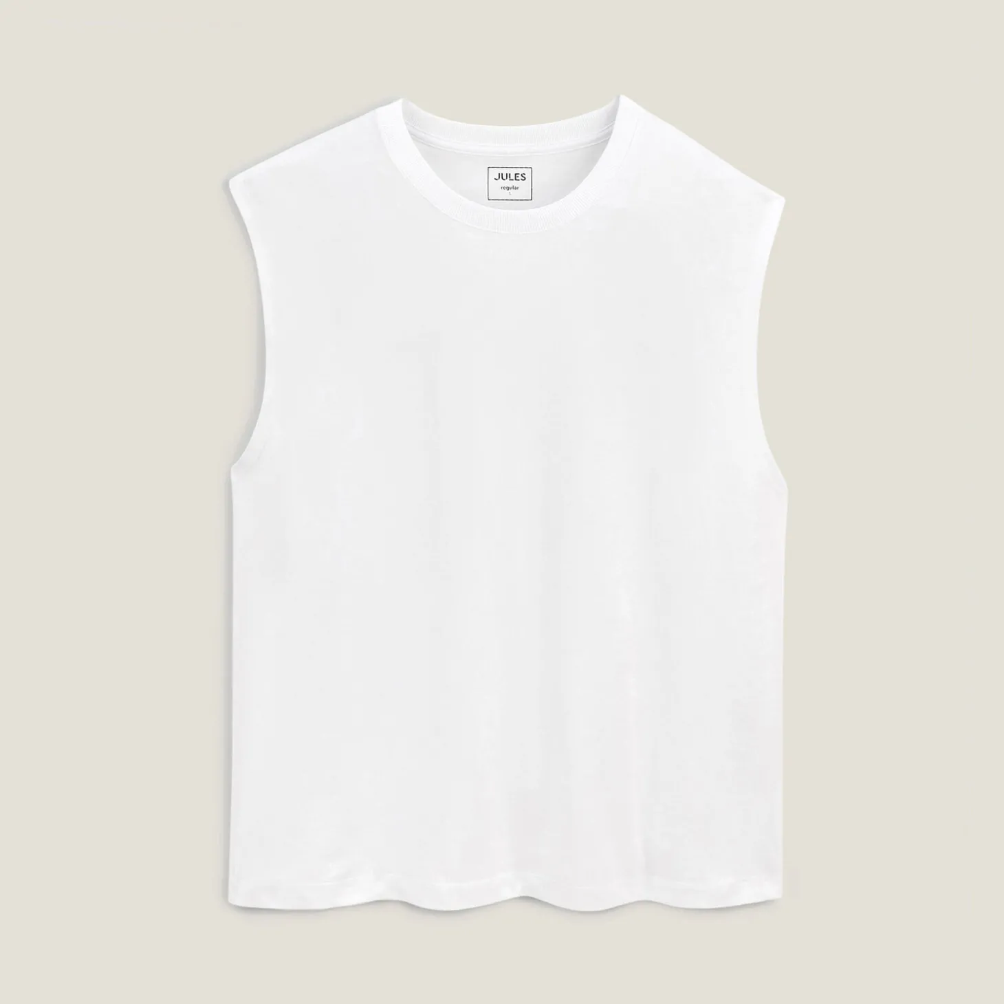 New Effen mouwloos hemdje met ronde hals in katoen T-shirt