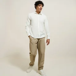 Best Effen overhemd in piquékatoen Overhemd