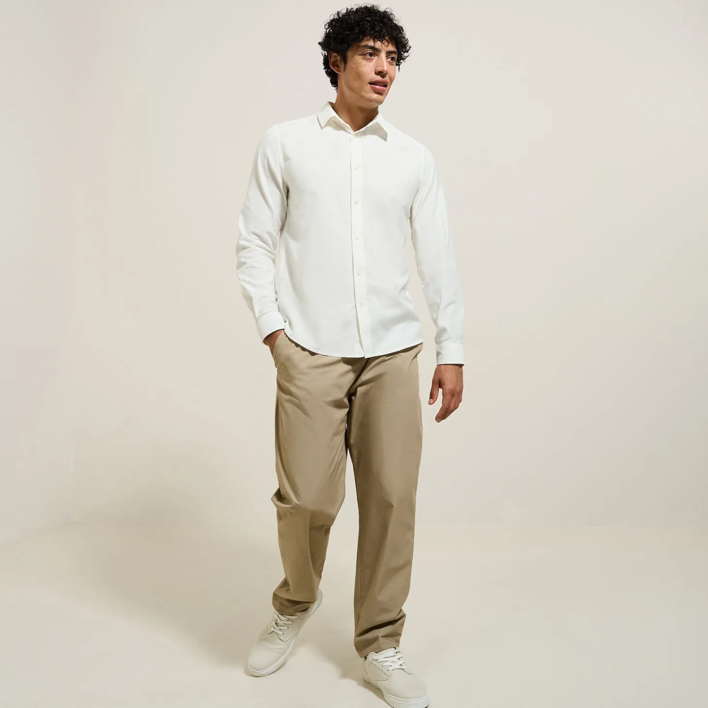 Best Effen overhemd in piquékatoen Overhemd