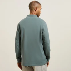 Store Effen polo in piquékatoen, met lange mouwen Polo