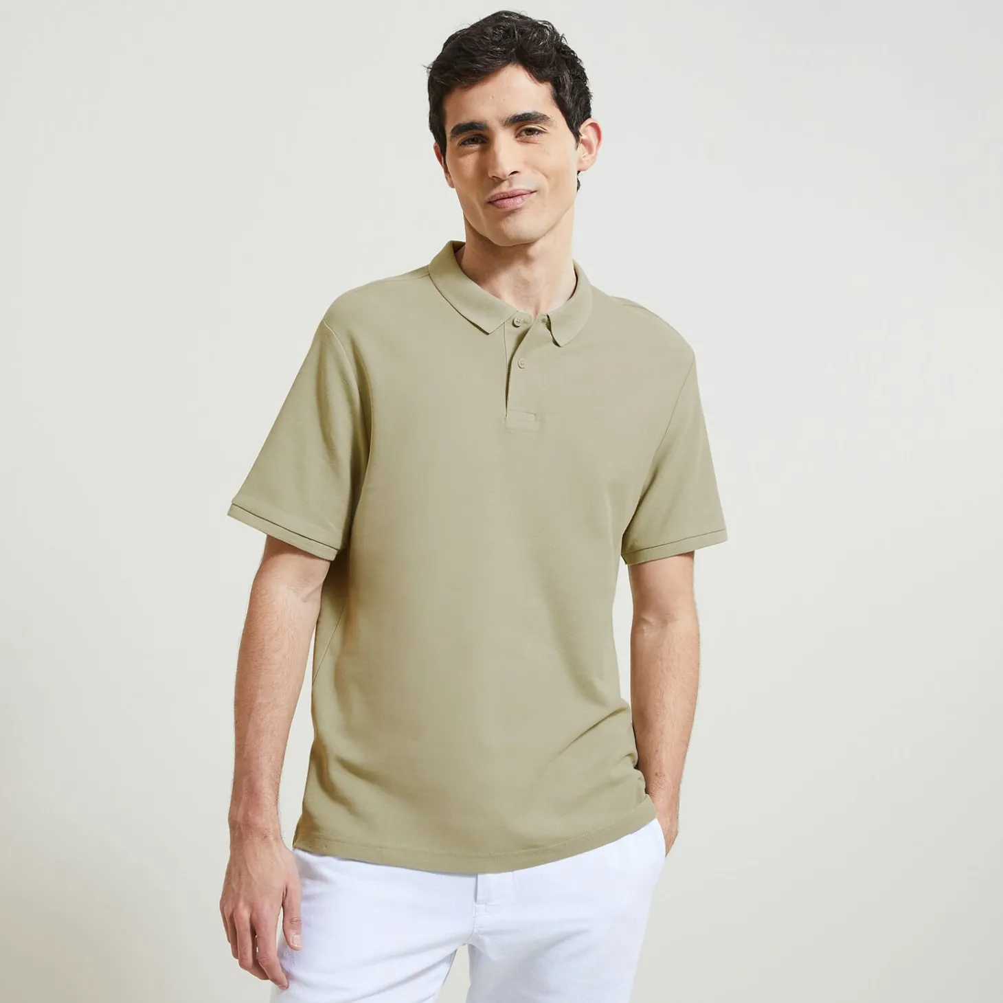 Best Effen polo in piquékatoen met korte mouwen Polo