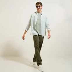 Best Sale Effen, rechte cargobroek Broek Chino|Broek