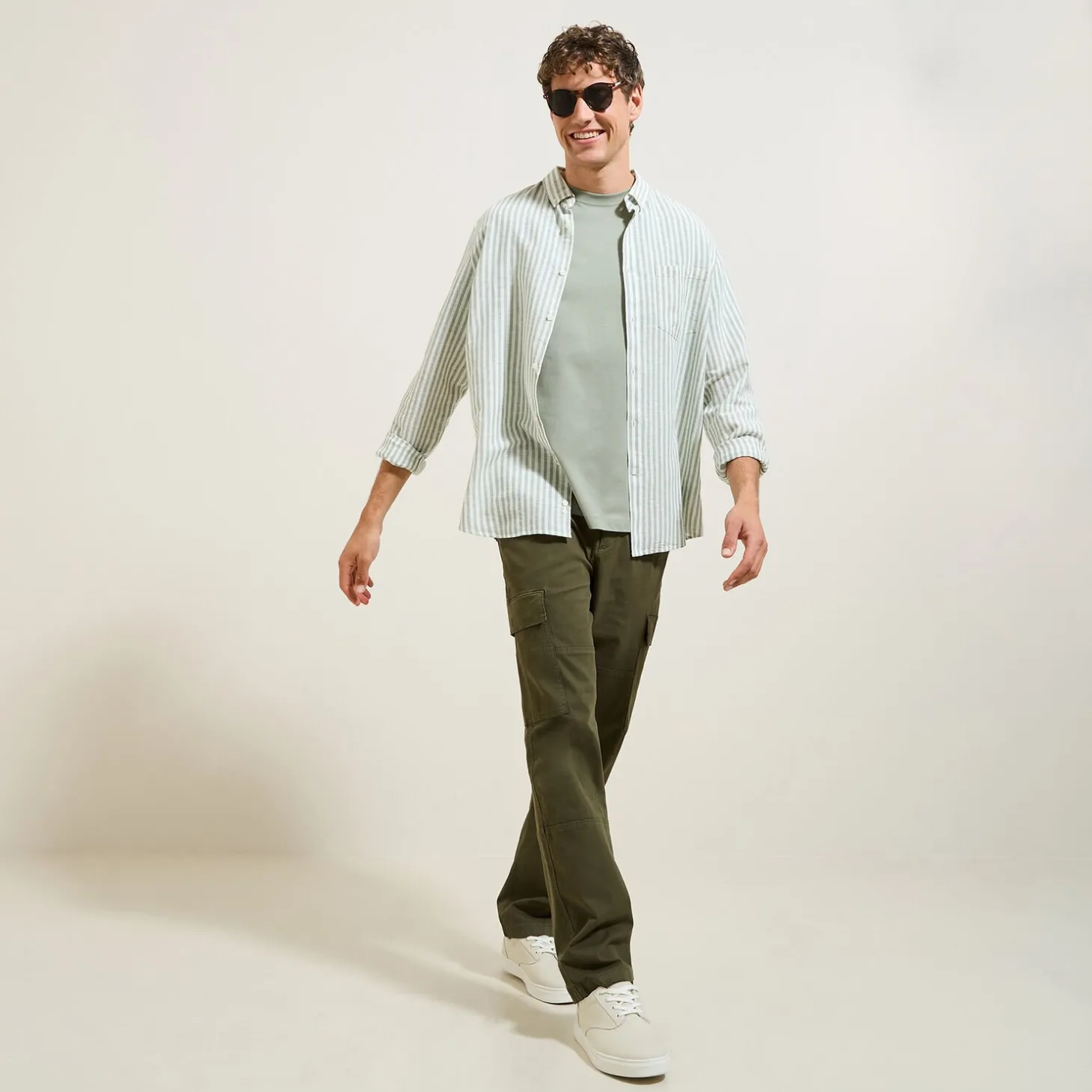 Best Sale Effen, rechte cargobroek Broek Chino|Broek