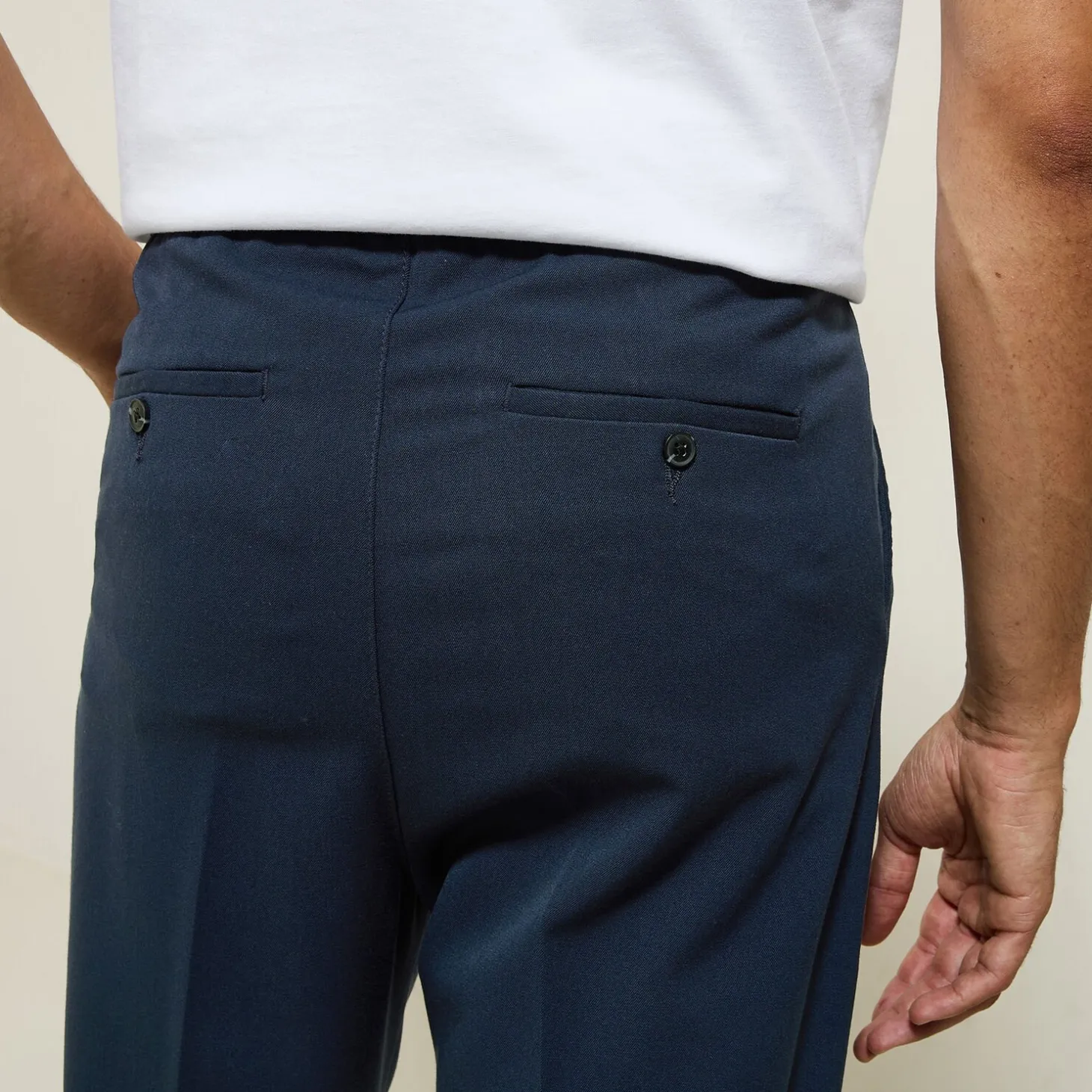 Store Effen relaxed broek Broek