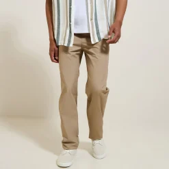 Outlet Effen relaxed broek Broek Chino|Broek