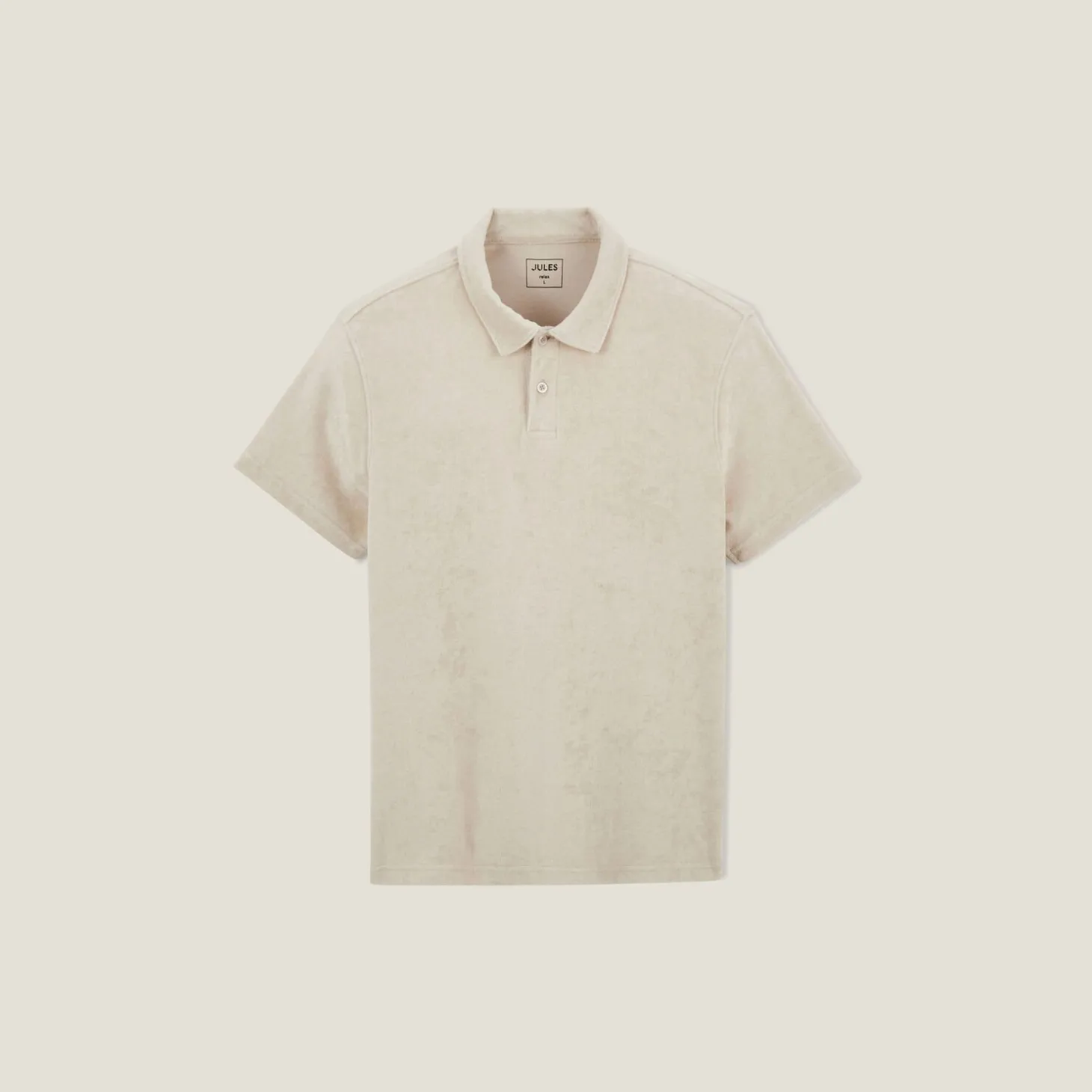 Shop Effen relaxed polo met korte mouwen in badstof Polo