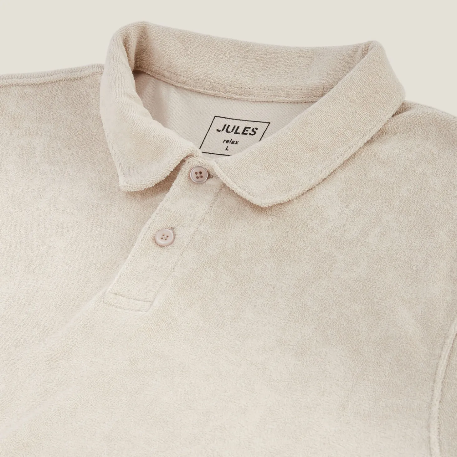 Shop Effen relaxed polo met korte mouwen in badstof Polo