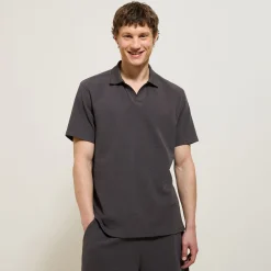 Discount Effen relaxed polo met korte mouwen en resortkraag Polo