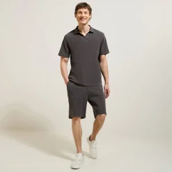 Discount Effen relaxed polo met korte mouwen en resortkraag Polo