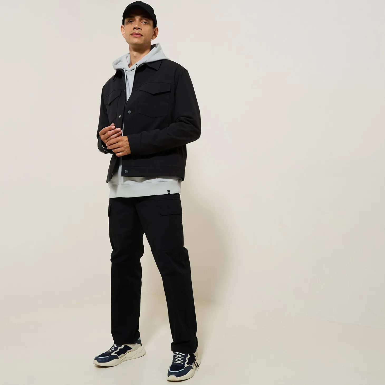 Cheap Effen sweater met kap Sweater