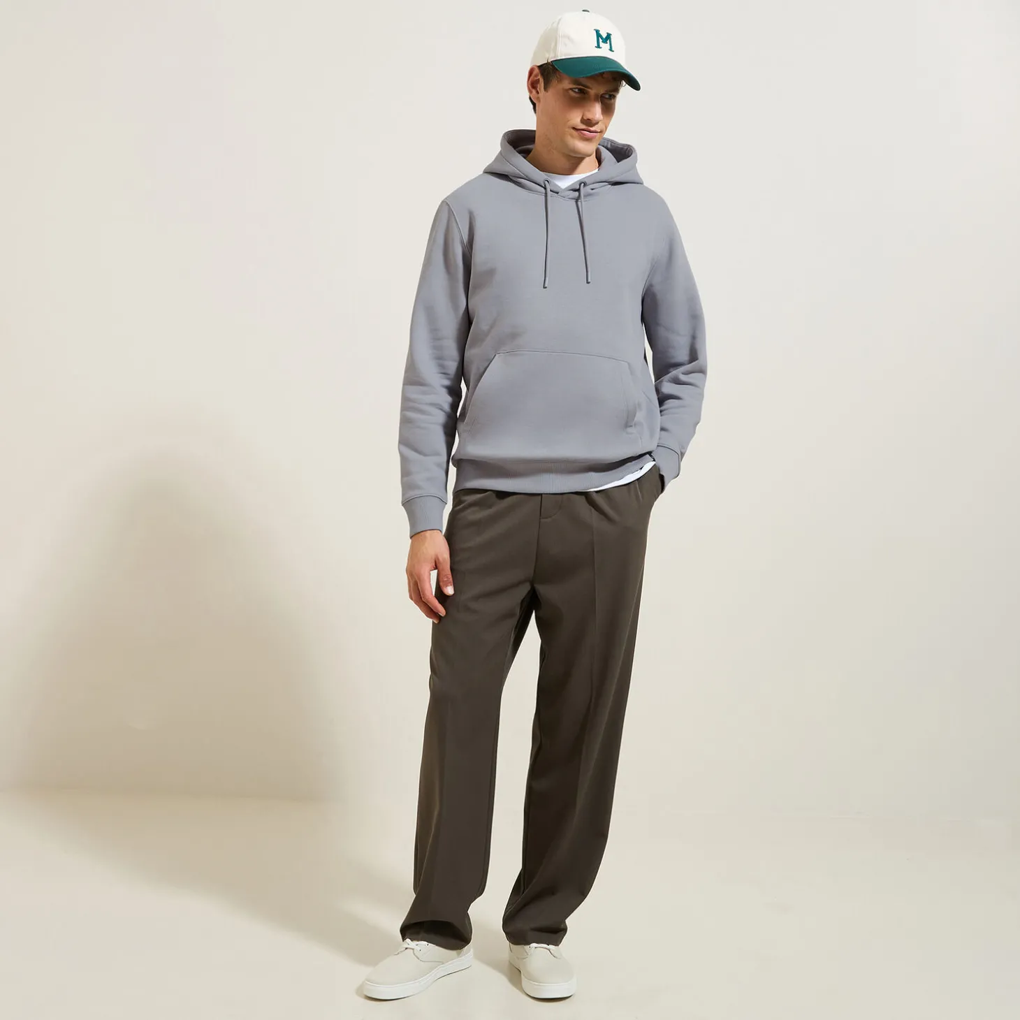 Flash Sale Effen sweater met kap Sweater