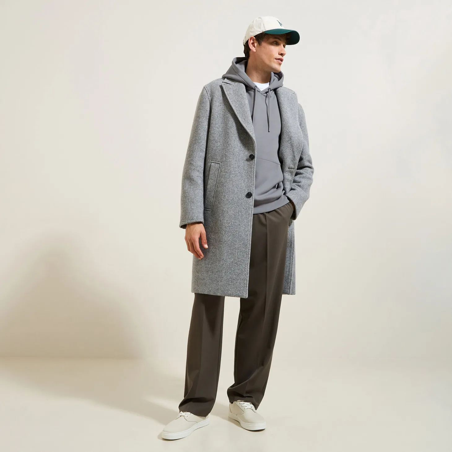 Flash Sale Effen sweater met kap Sweater