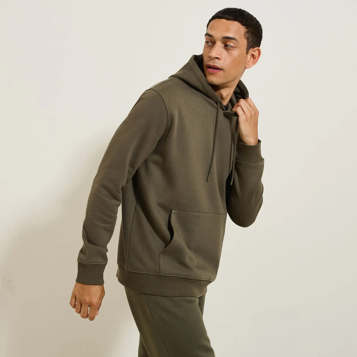 Fashion Effen sweater met kap Sweater