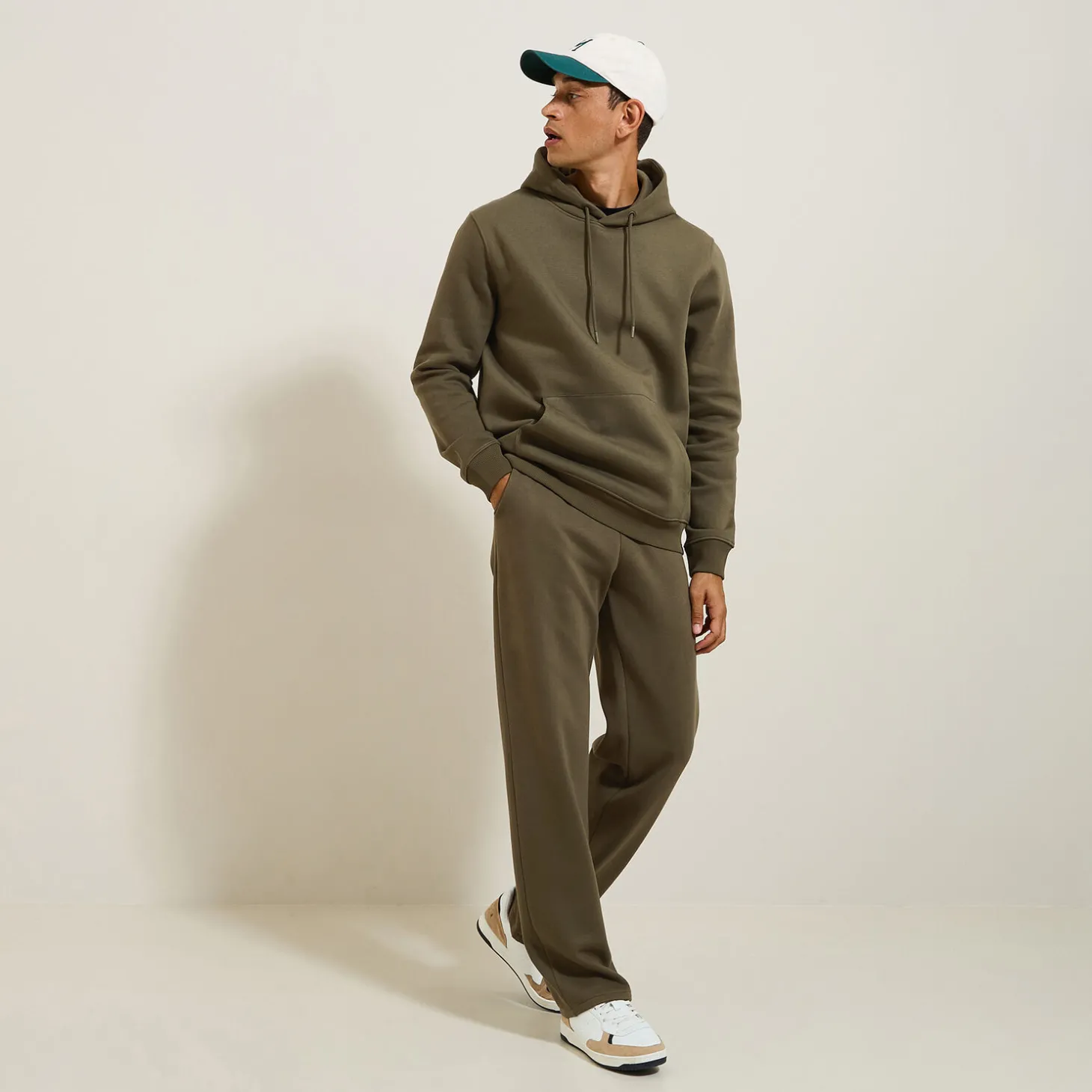 Fashion Effen sweater met kap Sweater