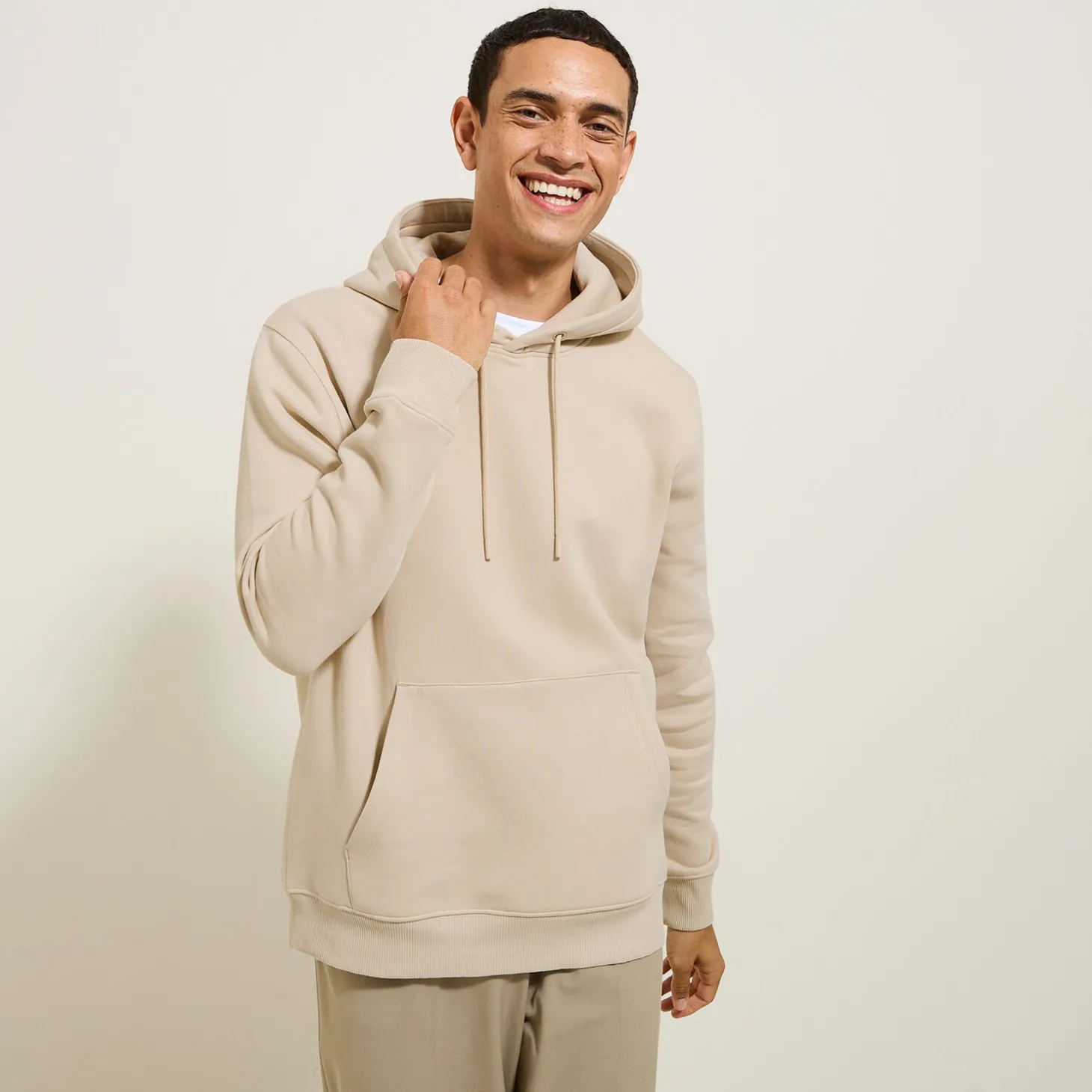 Cheap Effen sweater met kap Sweater