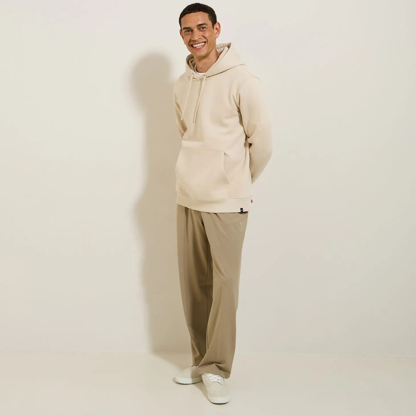 Cheap Effen sweater met kap Sweater