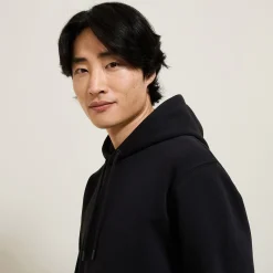 Shop Effen sweater met kap Sweater