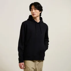 Shop Effen sweater met kap Sweater