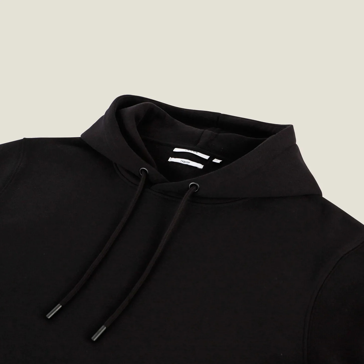 Shop Effen sweater met kap Sweater