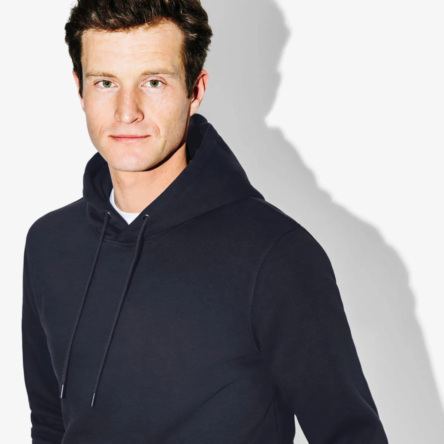 Best Effen sweater met kap Sweater