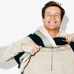 Best Effen sweater met kap Sweater