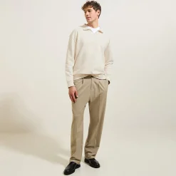 Cheap Effen sweater met resortkraag Sweater