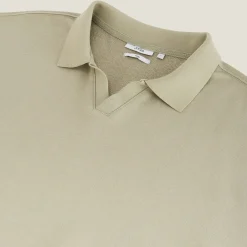 Shop Effen sweater met resortkraag Sweater