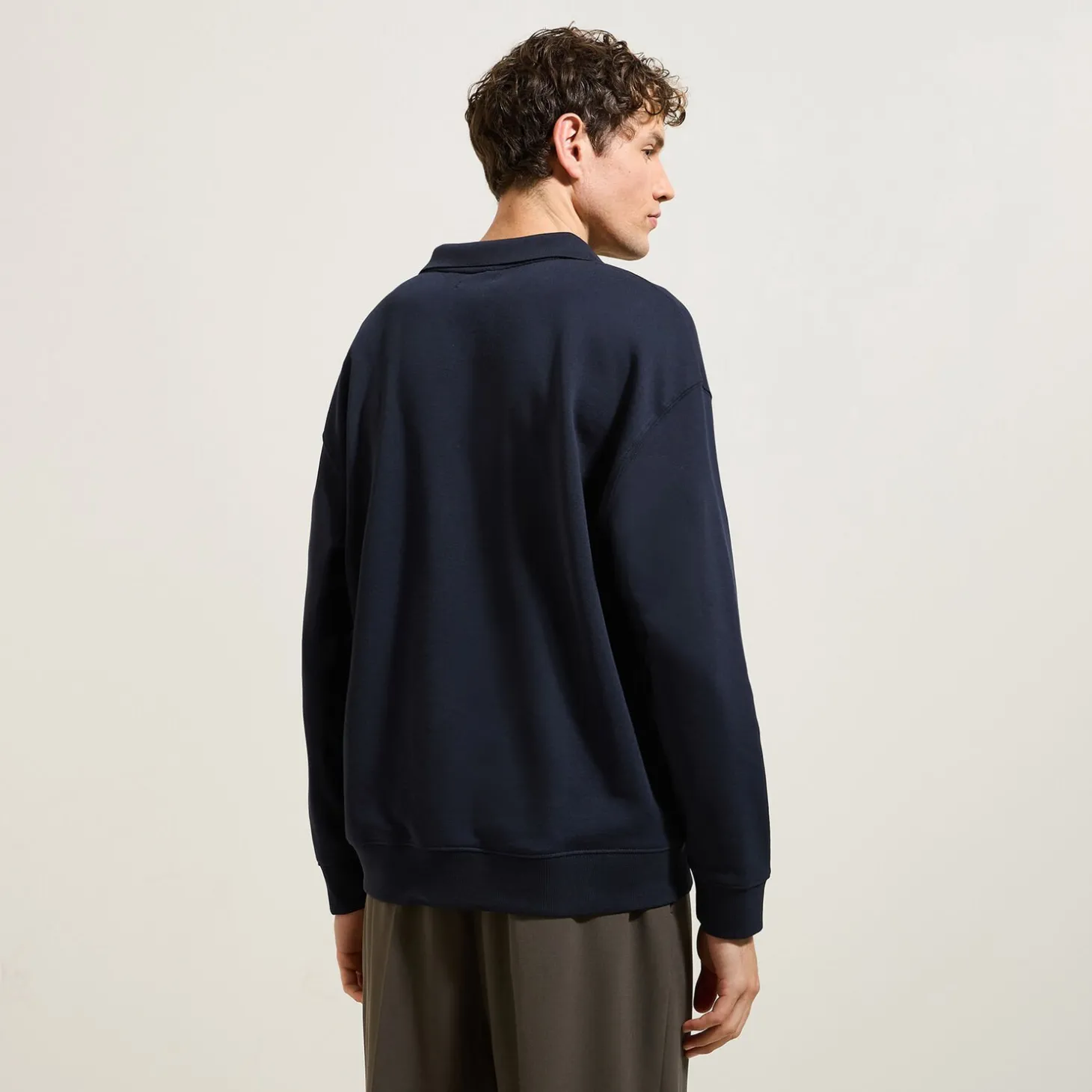 Best Effen sweater met resortkraag Sweater