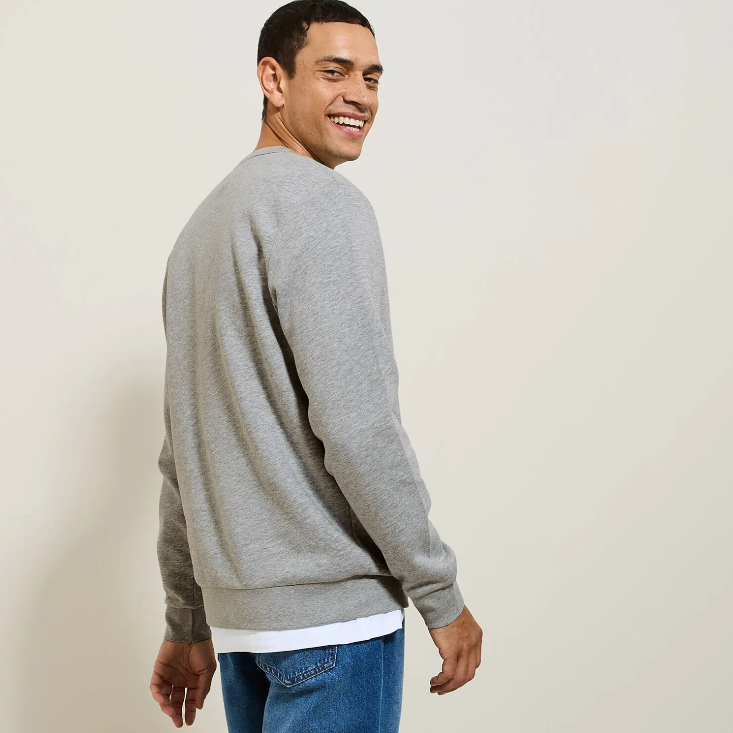 Hot Effen sweater met ronde hals Sweater