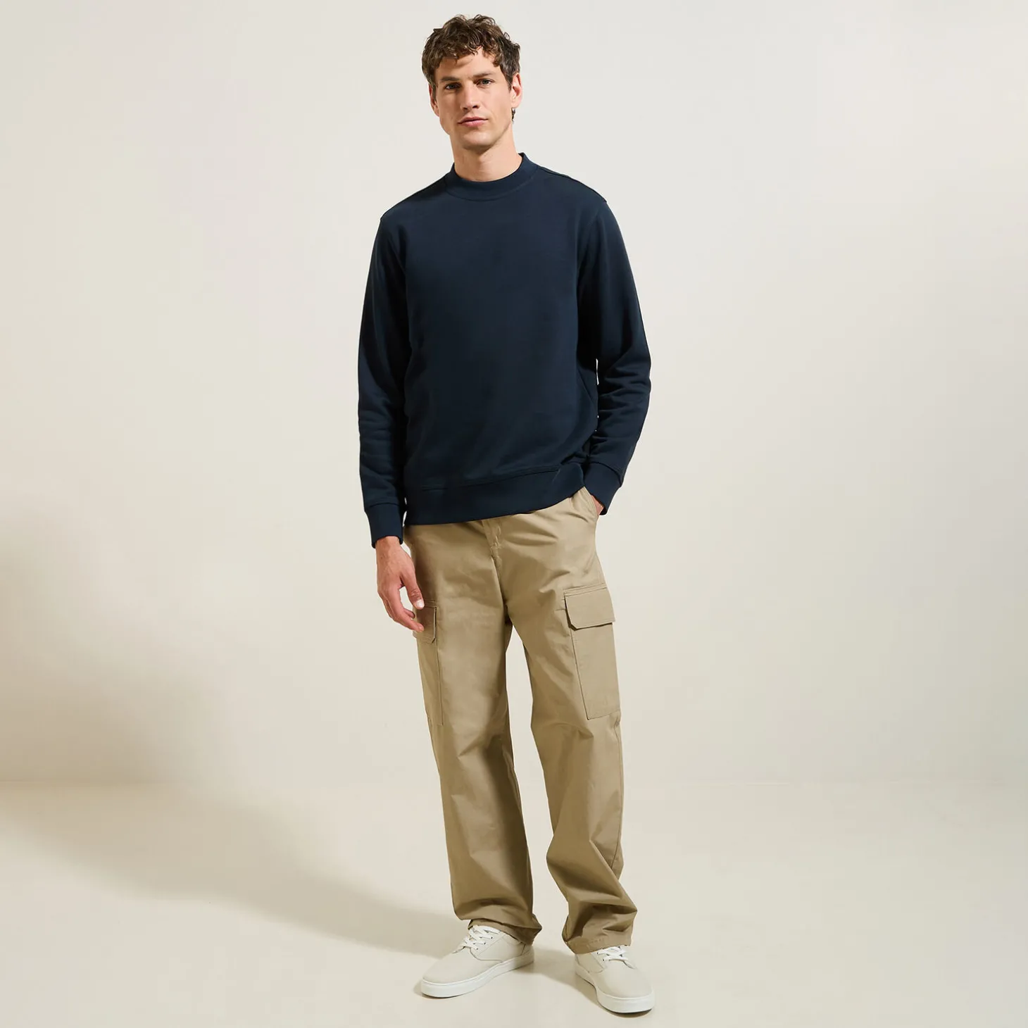 Best Sale Effen sweater met ronde hals Sweater