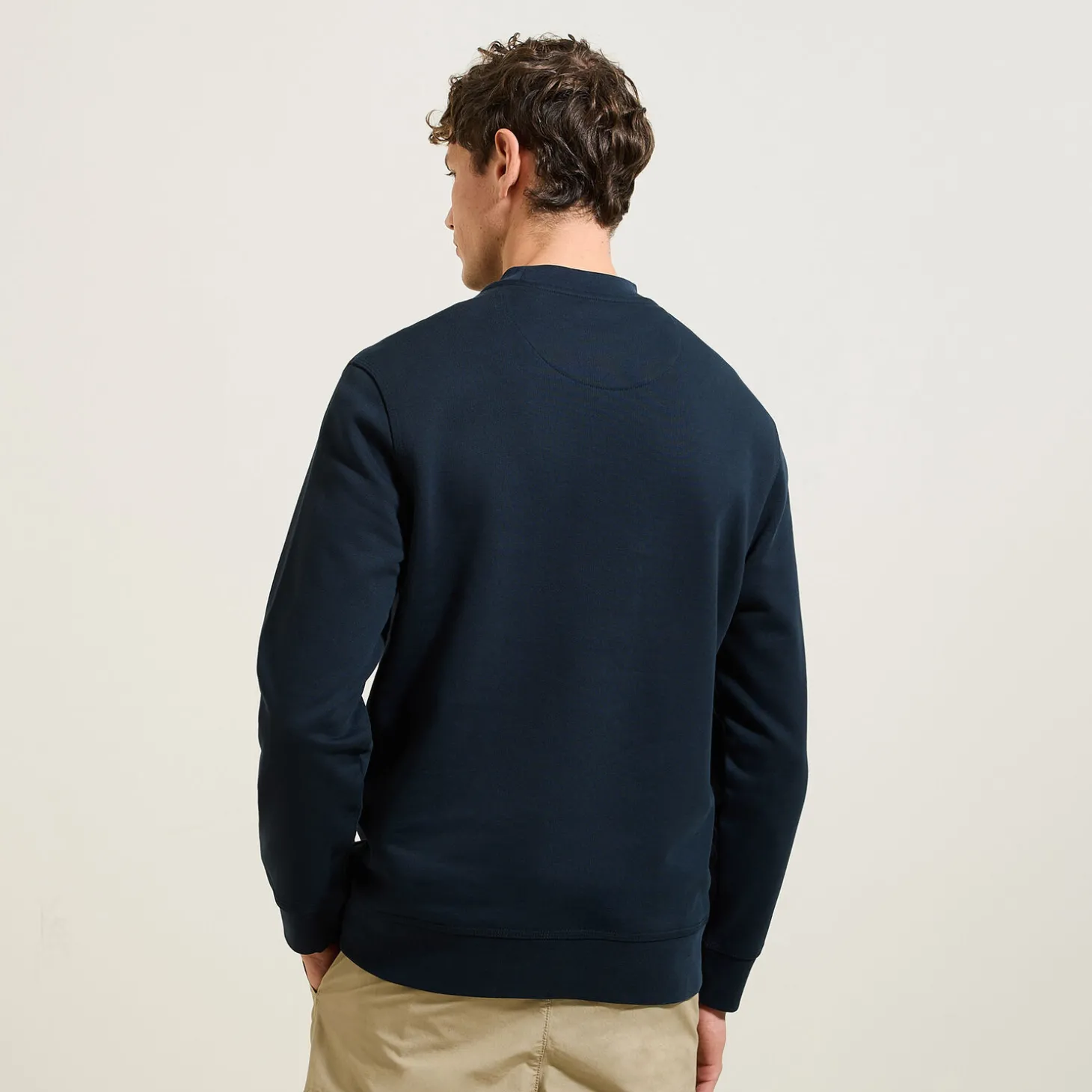 Best Sale Effen sweater met ronde hals Sweater