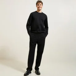 Clearance Effen sweater met ronde hals Sweater