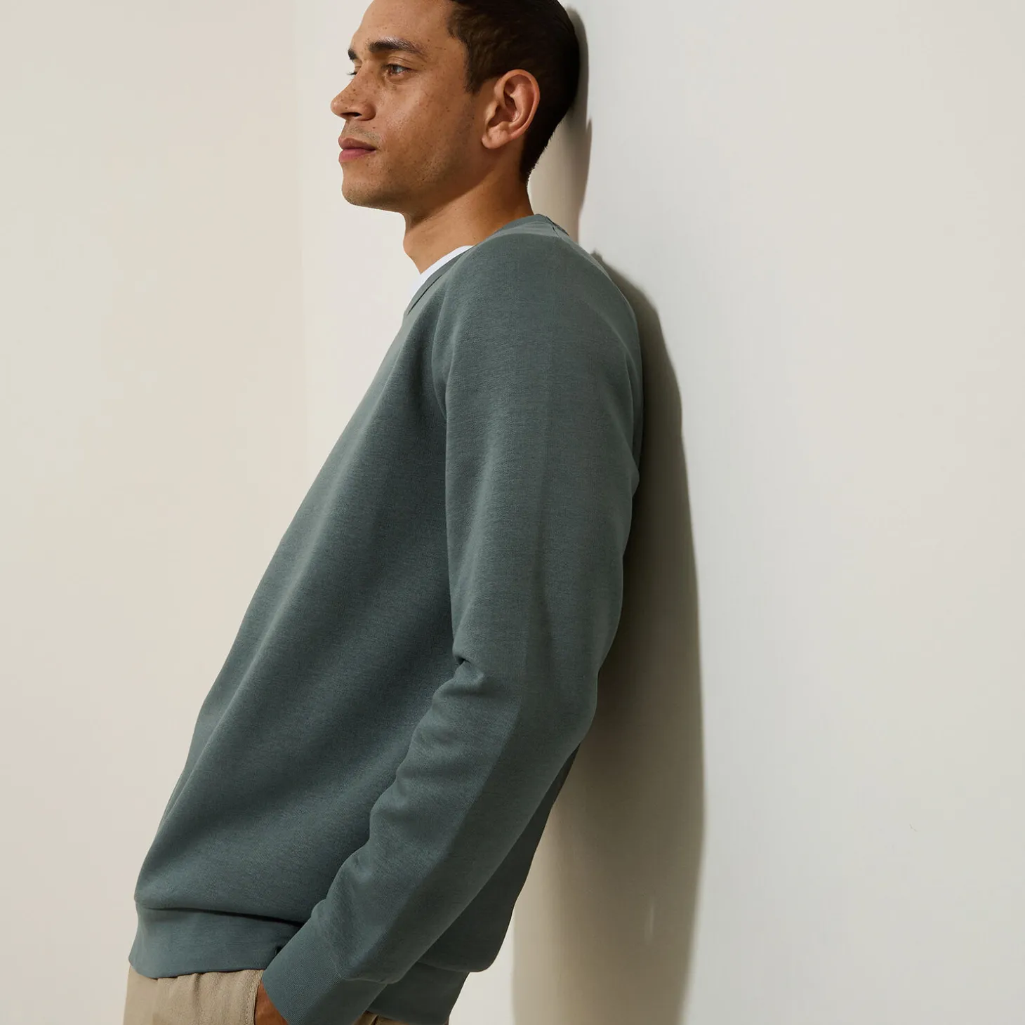 Best Sale Effen sweater met ronde hals Sweater