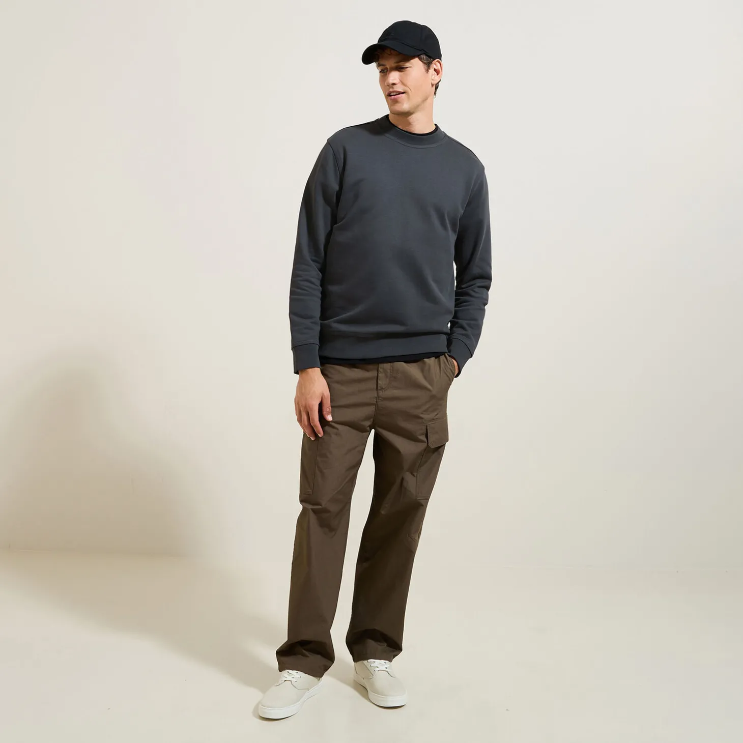 Best Sale Effen sweater met ronde hals Sweater