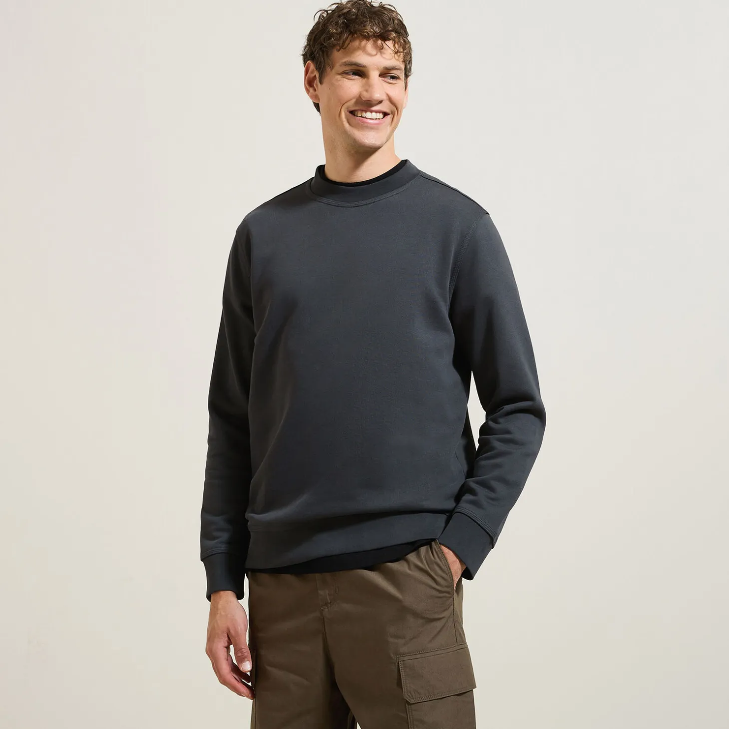 Best Sale Effen sweater met ronde hals Sweater