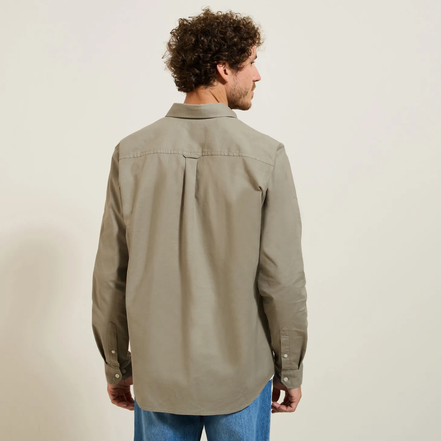 Best Elastaan overhemd in Oxford katoen Overhemd