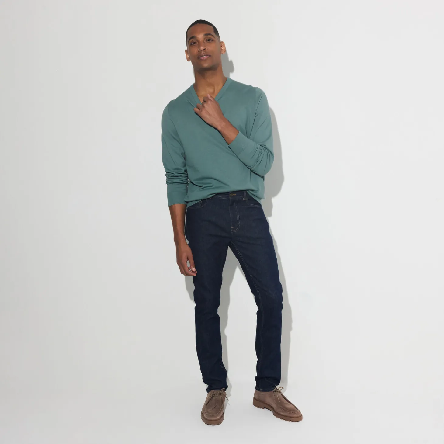 Online Essentiële trui met ronde hals Trui