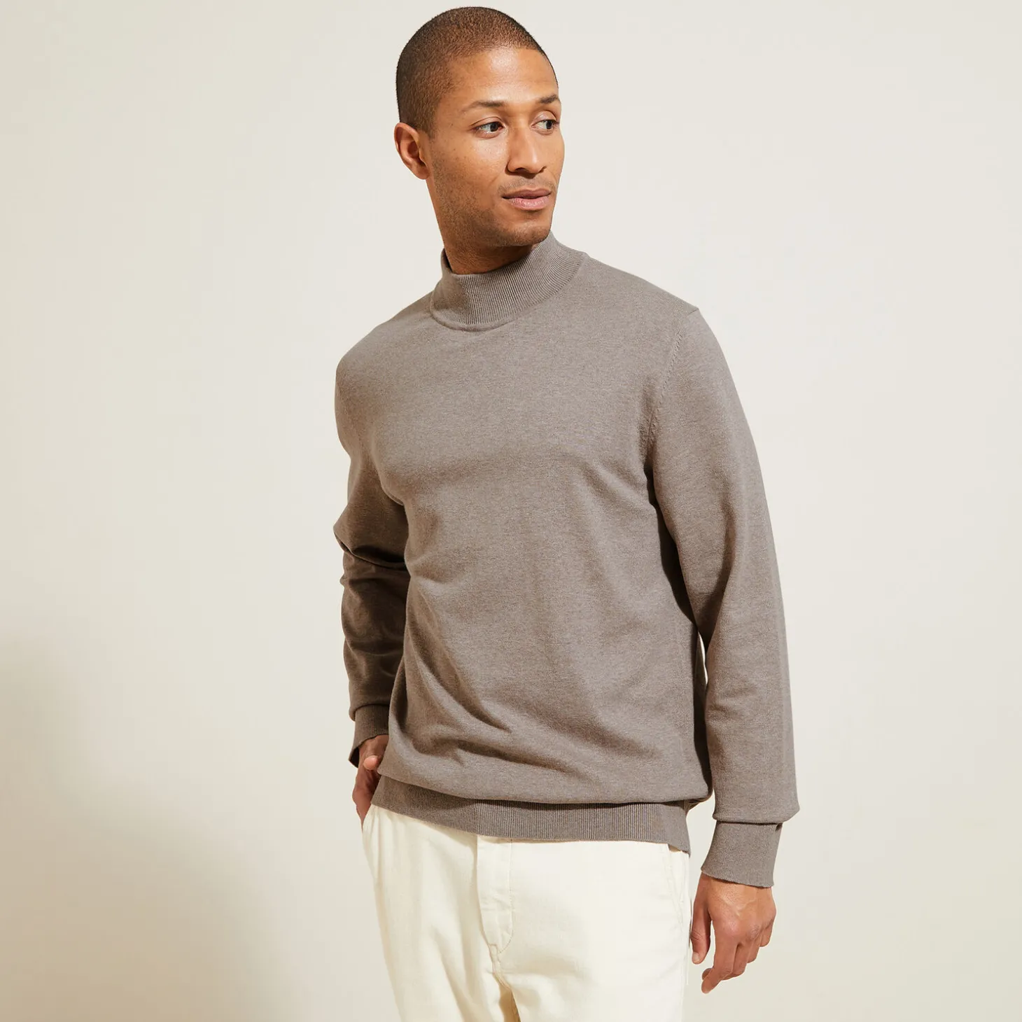 New Essentiële trui met schoorsteenkraag Trui