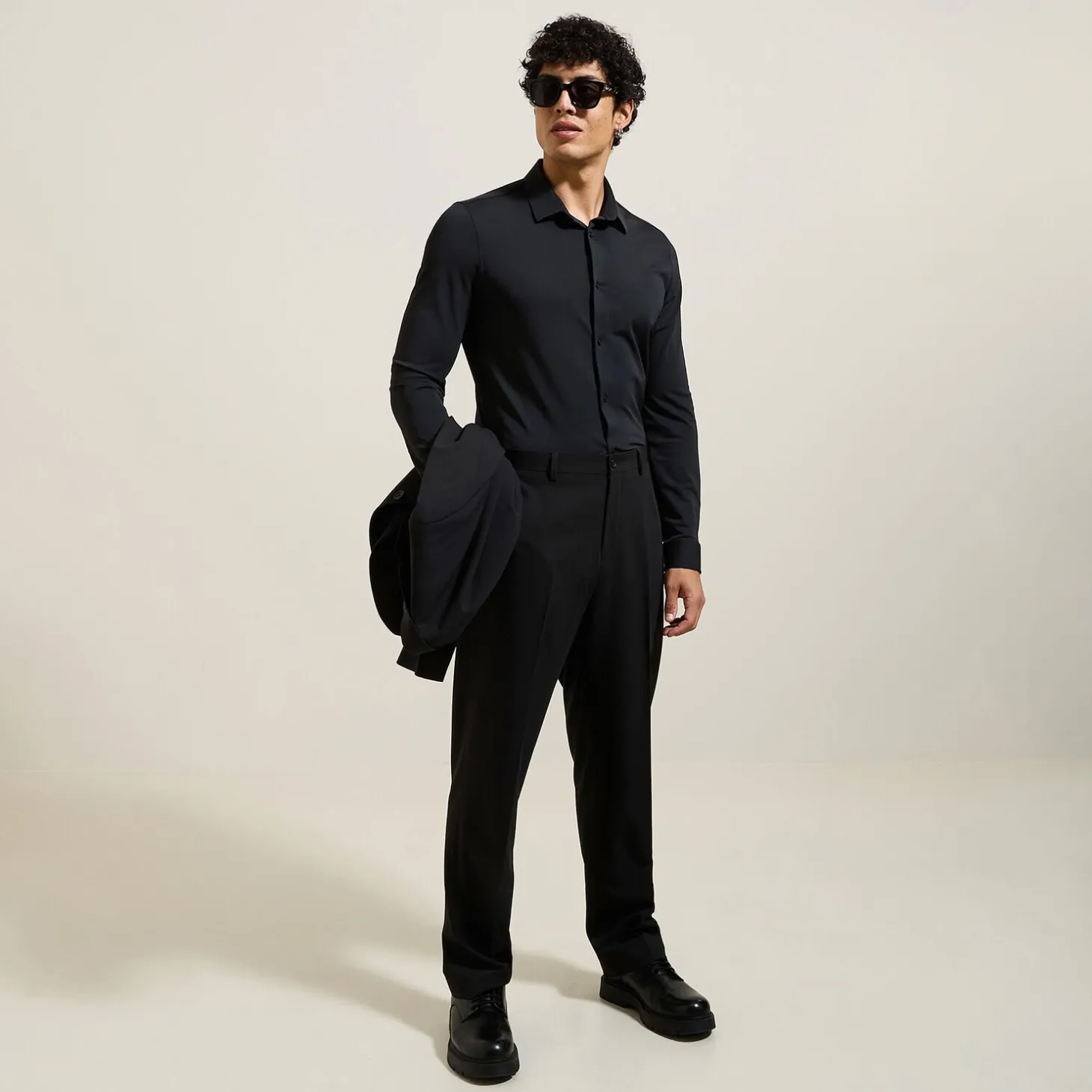 Cheap Extra slim fit polyamide elastaan overhemd Formele Overhemden|Overhemd