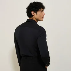 Cheap Extra slim fit polyamide elastaan overhemd Formele Overhemden|Overhemd