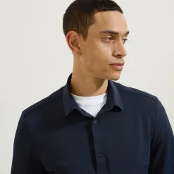 Online Extra slim fit polyamide elastaan overhemd Formele Overhemden|Overhemd