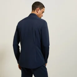 Online Extra slim fit polyamide elastaan overhemd Formele Overhemden|Overhemd