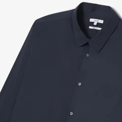 Hot Extraslim effen hemd in gerecyclede polyamide Formele Overhemden|Overhemd