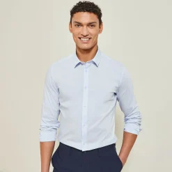 Flash Sale Extraslim effen hemd in gerecyclede polyamide Formele Overhemden|Overhemd